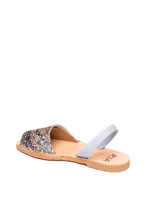 Peach glitter flat sandal RIA MENORCA | 21224GLITTER-ARCOIRIS